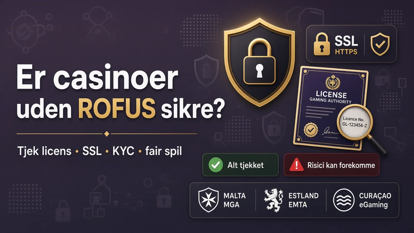 Er casinoer uden ROFUS sikre?