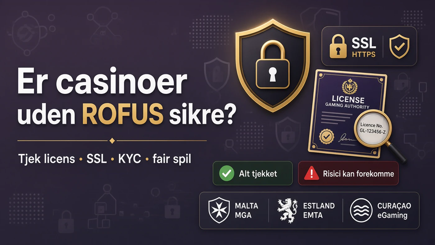 Er casinoer uden ROFUS sikre